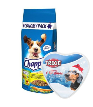 CHAPPI 13,5kg - sucha karma dla psów z drobiem i warzywami + TRIXIE Xmas Co