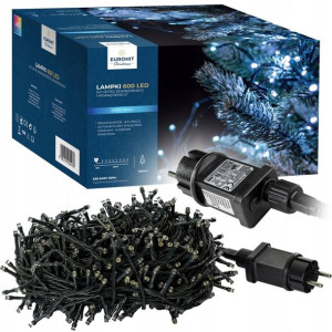 Lampki Choinkowe 600 Led Kolor Zimny Biały Ip44