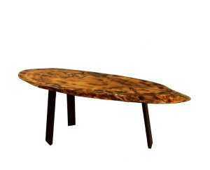 Stół żywiczny PDOS_131045_Z02 Żywica epoksydowa 127 x 35 x 4,5 cm Nogi 40cm