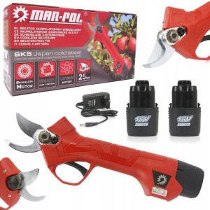 Sekator Akumulatorowy Do Gałęzi 16v 25mm + 2 Aku