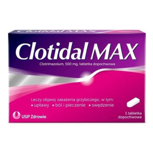 Clotidal MAX, tabletka dopochwowa, 500 mg