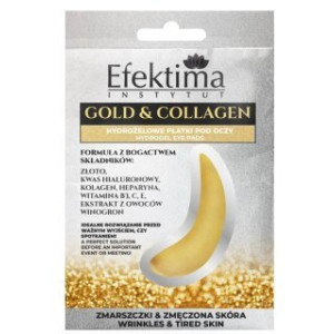 Efektima Gold&Collagen, hydrożelowe płatki pod oczy, 2 szt.