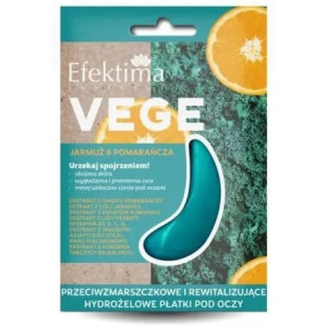 Efektima Vege, płatki pod oczy Jarmuż & Pomarańcza, 2 szt.