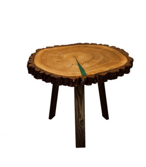 Stół Żywica epoksydowa PDOS_152002_Z02 Olejowosk 67 x 57 x 5,5 cm Nogi 40cm