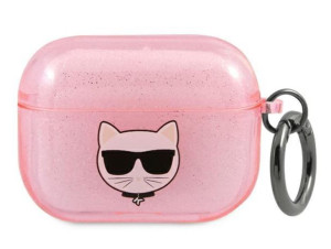 Karl Lagerfeld KLA3UCHGP AirPods 3 cover różowy/pink Glitter Choupette