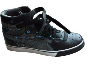 PUMA lekkie trampki czarno niebieskie 39