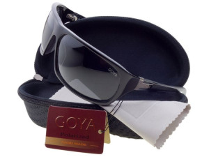 Czarne damskie okulary przeciwsłoneczne z filtrem polaryzacyjnym - Goya G 1