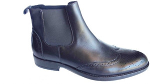 -40% wsuwane Skorzane sztyblety czarny sliczny 42