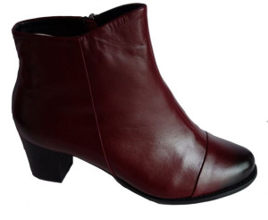 SKÓRZANE BOTKI szerokie tęgośc H OBCAS 6 CM 41