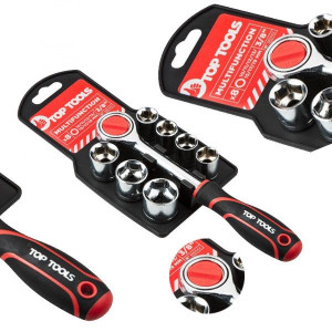 38d142 Klucze Nasadowe 3/8", Zestaw 8 Szt. Top Tools
