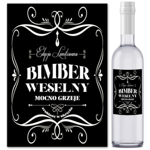 Etykiety Naklejki na butelki bimber 10szt ET9