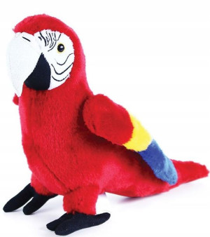 Maskotka Papuga Ara 24cm Eco Red Macaw Ara