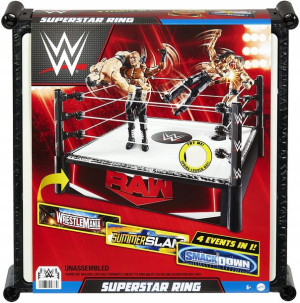 Wwe Superstar Ring Dla Figurek Summer Slam Raw 4w1