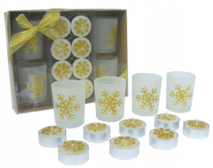 Tealight Świąteczny Zestaw Świec Prezentowy 12el