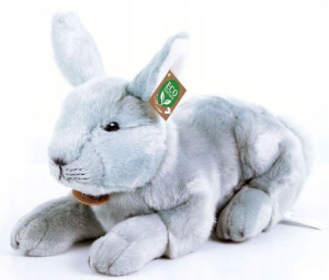 Królik Maskotka Szary Zając Realistyczny 36cm