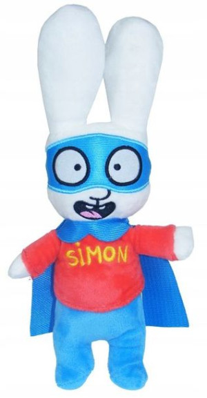 Maskotka Królik Simon w pelerynie Netflix 29cm