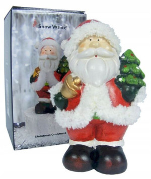 Mikołaj Z Choinka Figurka Ceramiczna 18cm