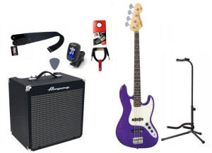 Gitara Basowa + Wzmacniacz 30w Kabel Zestaw