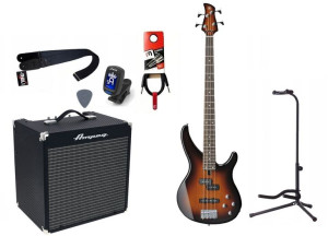Gitara Basowa + Wzmacniacz 30w Kabel Zestaw