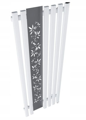 Grzejnik dekoracyjny FLOWER 140x60 BIAŁY MAT