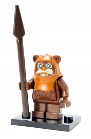 Ewok Wicket Figurka Klocki Star + Obrazek Lego