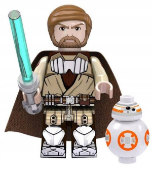 Obi Wan Bb-8 Robot Figurka+ Obrazek Lego Star Wars