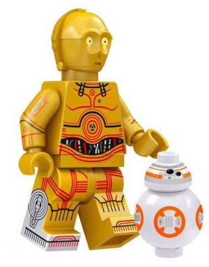 C 3po Bb-8 + Obrazek Lego Star Wars Klocki Figurka