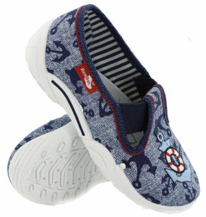 Buty Kapcie RenBut Chłopięce Jeans Kotwica R 27