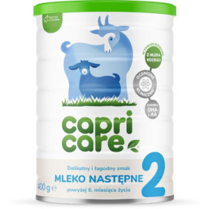 Capricare 2, mleko następne na mleku kozim, proszek, 400 g