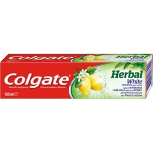 Colgate Herbal White z olejkiem cytrynowym, pasta do zębów z fluorem 100 ml