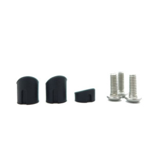 3x czarna zaślepka + 3x śruba do tylnego błotnika do Xiaomi M365/PRO/PRO 2