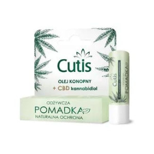 Cutis, odżywcza pomadka, olej konopny + CBD, 5 g