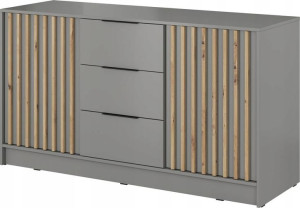 Komoda z szufladami KELLY Szafka 155 cm lamele