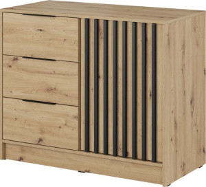 Komoda z szufladami KELLY Szafka 105 cm lamele