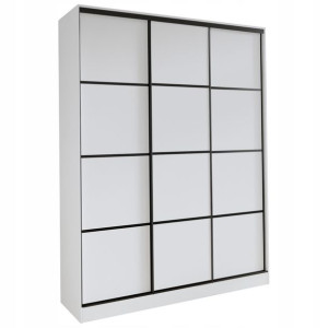 Szafa przesuwna 150 cm LOFT biały mat duża