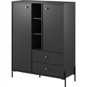 Komoda NERO antracyt Szafka Regał Salon 100 cm