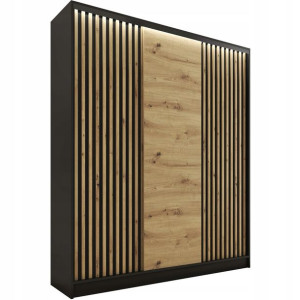 Szafa przesuwna z lamelami 150 cm LOFT artisan