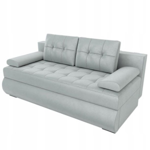 Szara sofa z funkcją spania pojemnik GANDIA