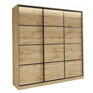 Szafa przesuwna z szufladami 200 cm wotan LOFT