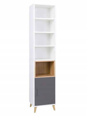 Wąski regał JORK 41 cm półki na książki