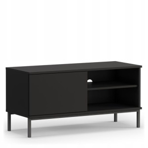 Szafka RTV loft czarna 100 cm QUARTE