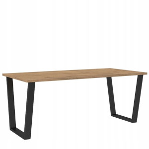 Stół KARO 185x67 dąb lancelot metalowe nogi loft