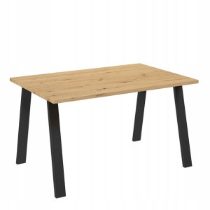 Stół KEVIN 138x90 metalowe nogi dąb artisan