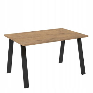 Stół loft KEVIN 138x90 metalowe nogi dąb lancelot