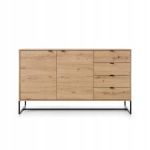 Duża komoda loft 153 cm ENBER Dąb Artisan