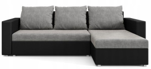 Narożnik rozkładany rogówka sofa ciemna HERA