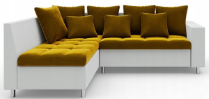 Narożnik do salonu sofa rogówka z pufą ARETA