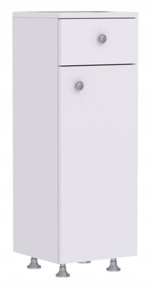 Szafka do łazienki MILA 30 cm biała połysk
