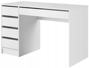 Białe biurko toaletka z szufladami 120 cm JULIA