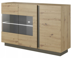 Komoda Witryna Barek dąb artisan 138 LINDA